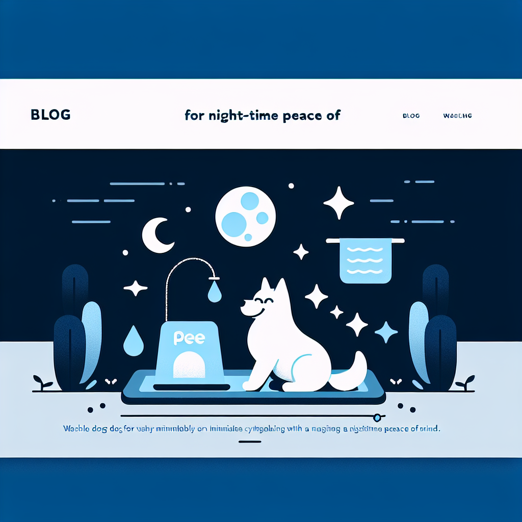 Washable Dog Pee Pads for Night-Time Peace of Mind